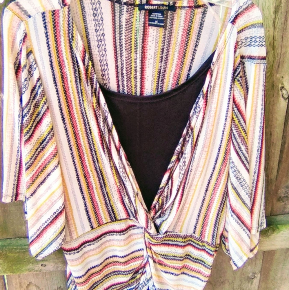 Cinched in Women's Blouse Sz M